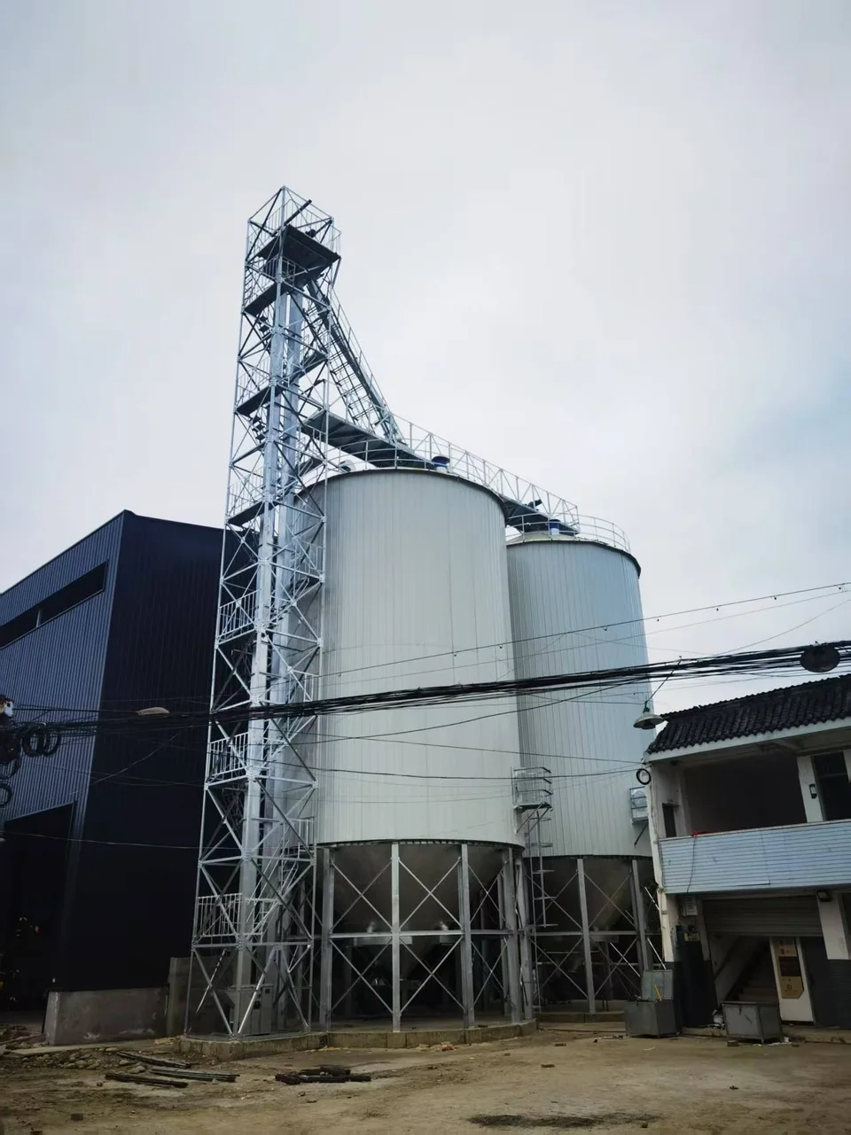 四川郫都农业合作社保温仓与仓下支撑实景